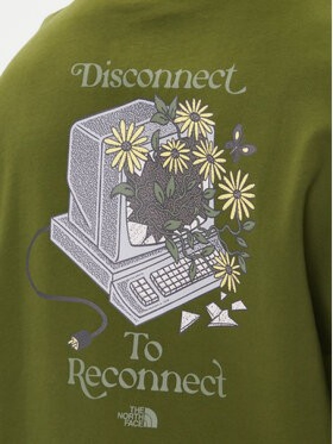 The North Face Bluza Connect NF0A8E40 Zielony Relaxed Fit