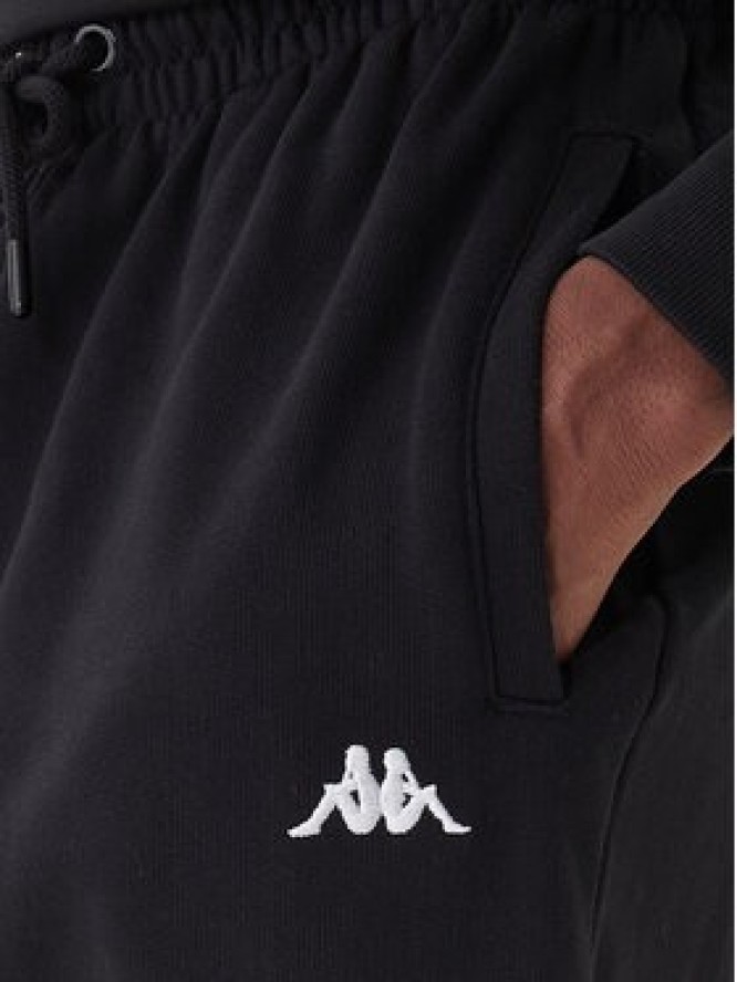 Kappa Spodnie dresowe 351Y41W 005 Czarny Regular Fit