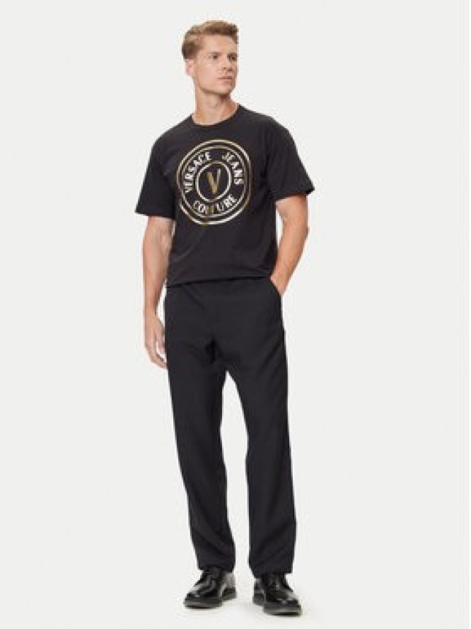 Versace Jeans Couture Spodnie materiałowe 79GAA100 N0136 Czarny Regular Fit