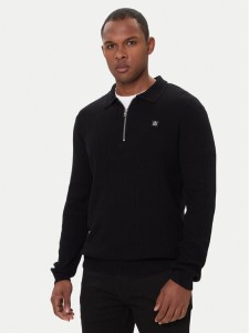 HUGO Sweter Sastoro 50524556 Czarny Regular Fit