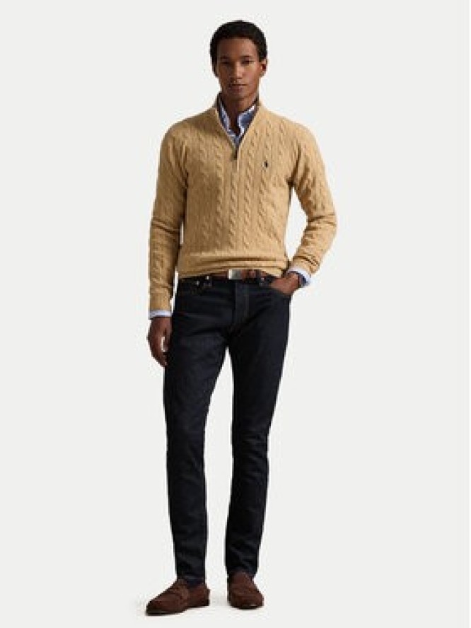 Polo Ralph Lauren Sweter 710876766006 Beżowy Regular Fit
