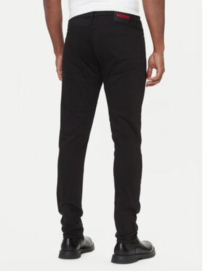 HUGO Jeansy 50547253 Czarny Extra Slim Fit
