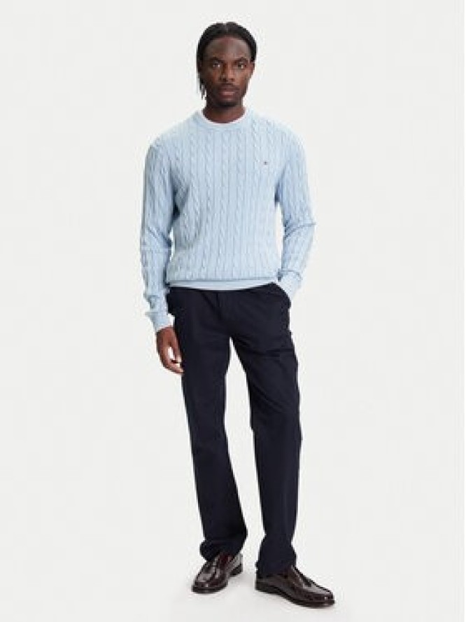 Tommy Hilfiger Sweter Classic MW0MW39524 Błękitny Regular Fit