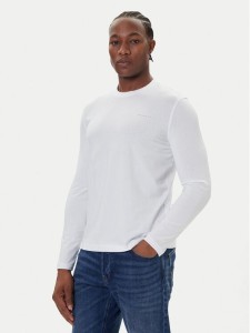 Bugatti Longsleeve 8330-85044D Biały Regular Fit