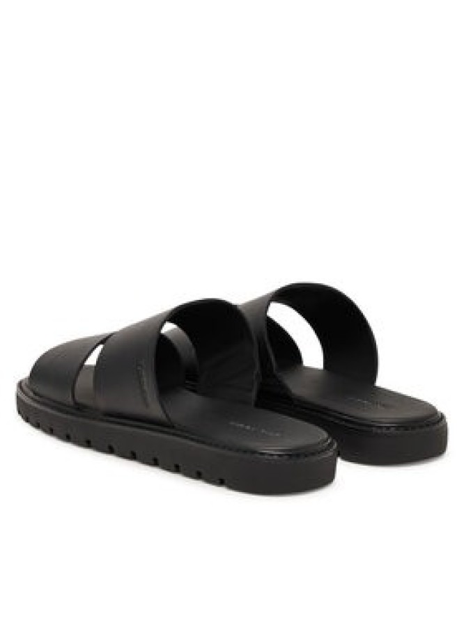 Calvin Klein Klapki Sq Molded Sandal Db Lth HM0HM02234 Czarny
