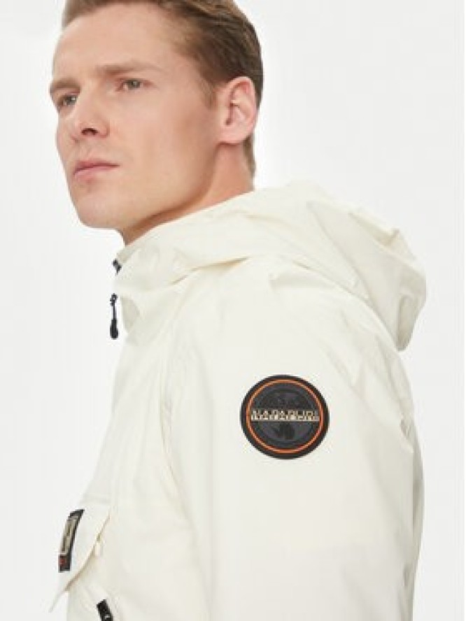 Napapijri Kurtka anorak Rainforest NP0A4HX6 Écru Regular Fit