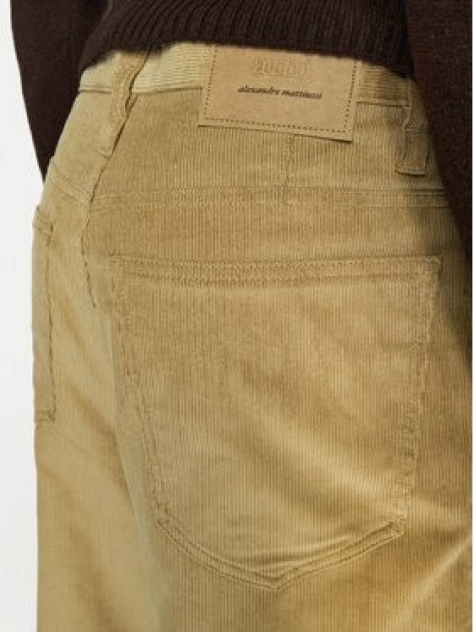 AMI Paris Spodnie materiałowe HTR102.CO0089 Brązowy Baggy Fit