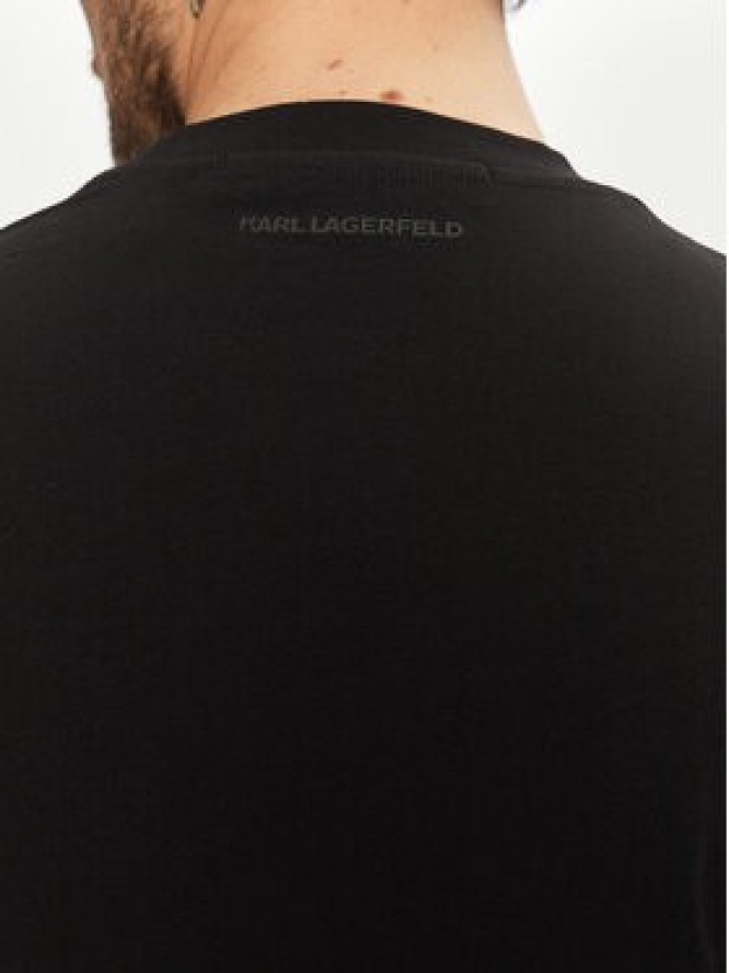 KARL LAGERFELD T-Shirt 755198 551221 Czarny Regular Fit
