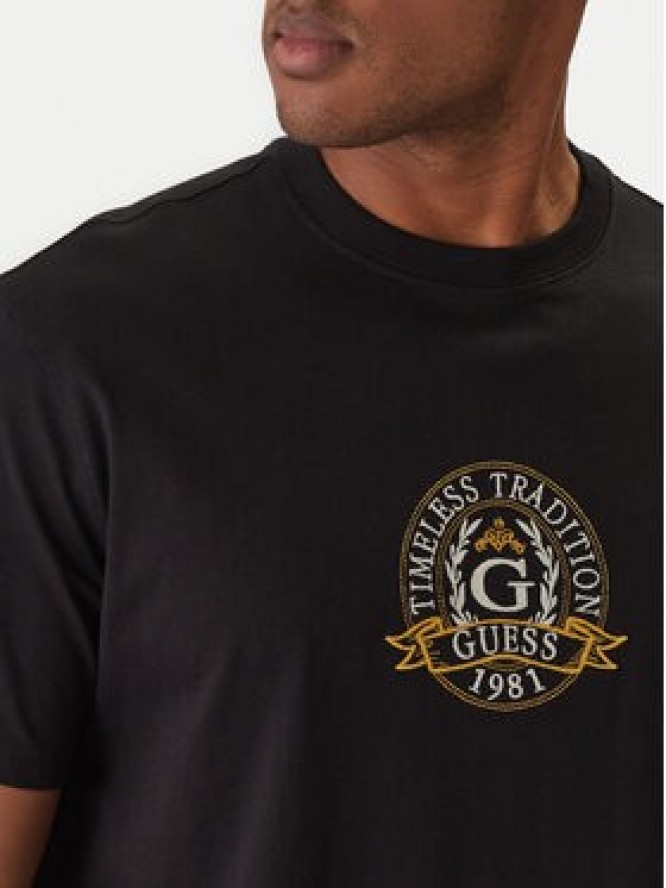 Guess T-Shirt M6RI16 I3Z14 Czarny Regular Fit