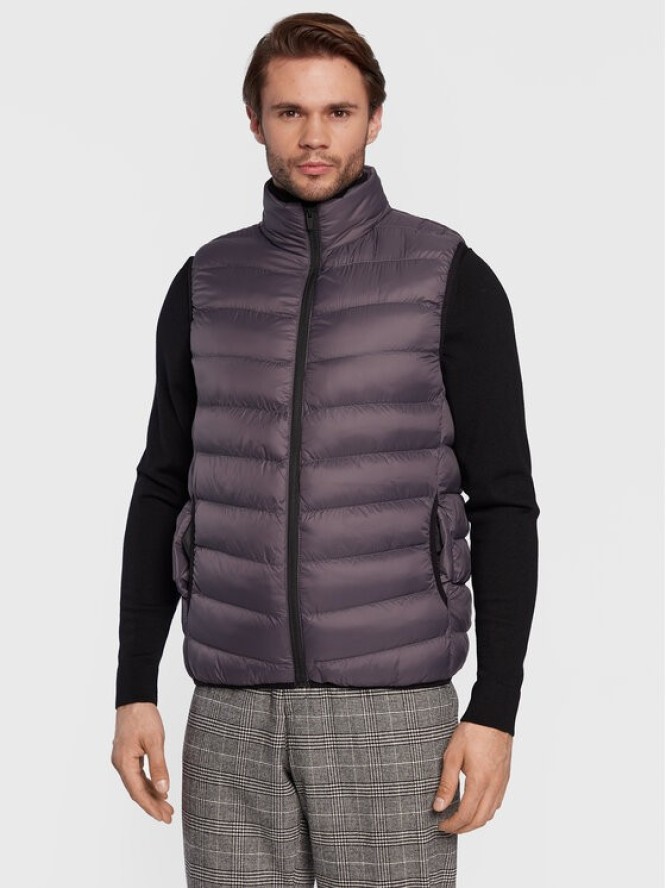 Brave Soul Bezrękawnik MJK-CHADDERTON Szary Regular Fit