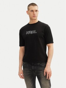 KARL LAGERFELD T-Shirt 755156 552235 Czarny Regular Fit