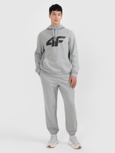 4F Spodnie dresowe joggery męskie - szare XL