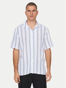 Only & Sons Koszula 22025659 Biały Regular Fit