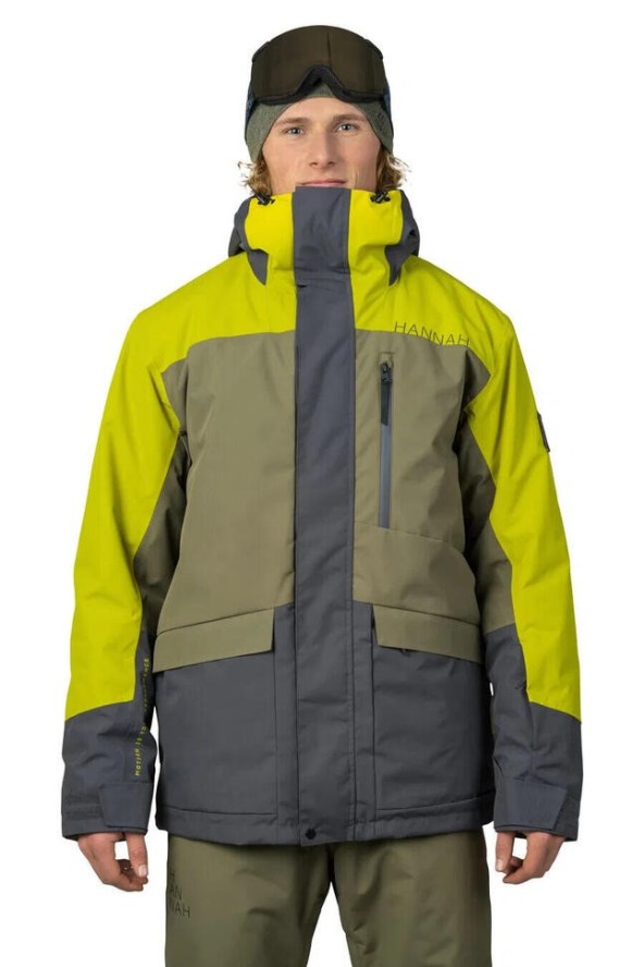 Kurtka męska narciarska Hannah Garow FD burnt olive/citronelle
