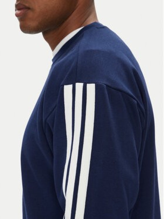 adidas Bluza Essentials 3-Stripes JE6307 Granatowy Regular Fit