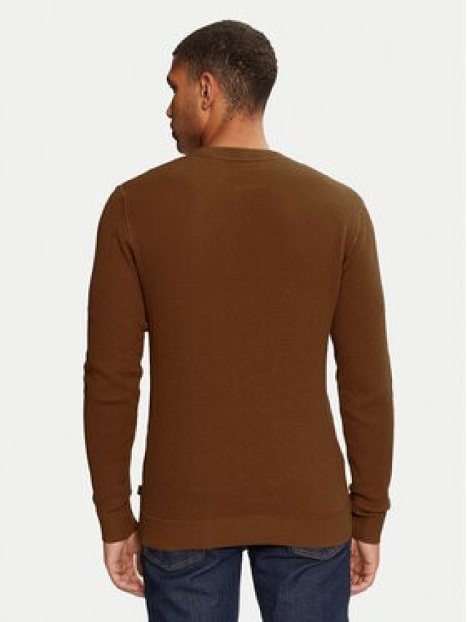 Jack & Jones Sweter 12264668 Brązowy Regular Fit