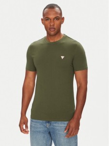 Guess T-Shirt M2YI36 I3Z14 Zielony Slim Fit
