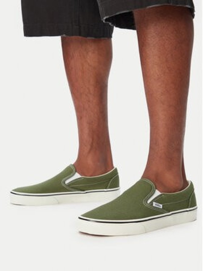 Vans Tenisówki Classic Slip-On VN000Z7AGRK1 Zielony