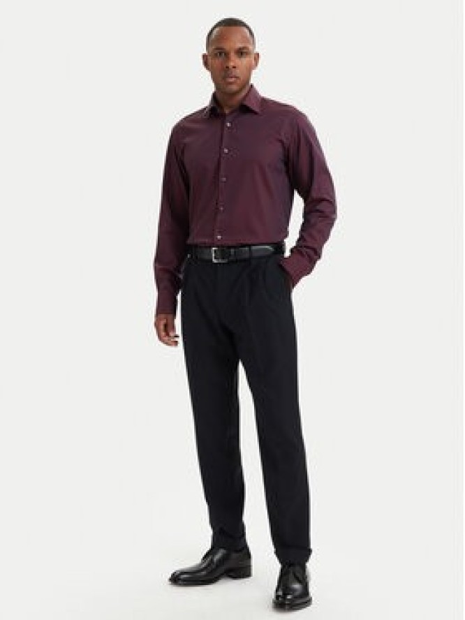 BOSS Koszula H-Joe 50560583 Bordowy Regular Fit
