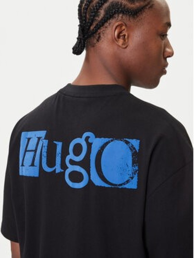 HUGO T-Shirt Nilte 50542810 Czarny Loose Fit