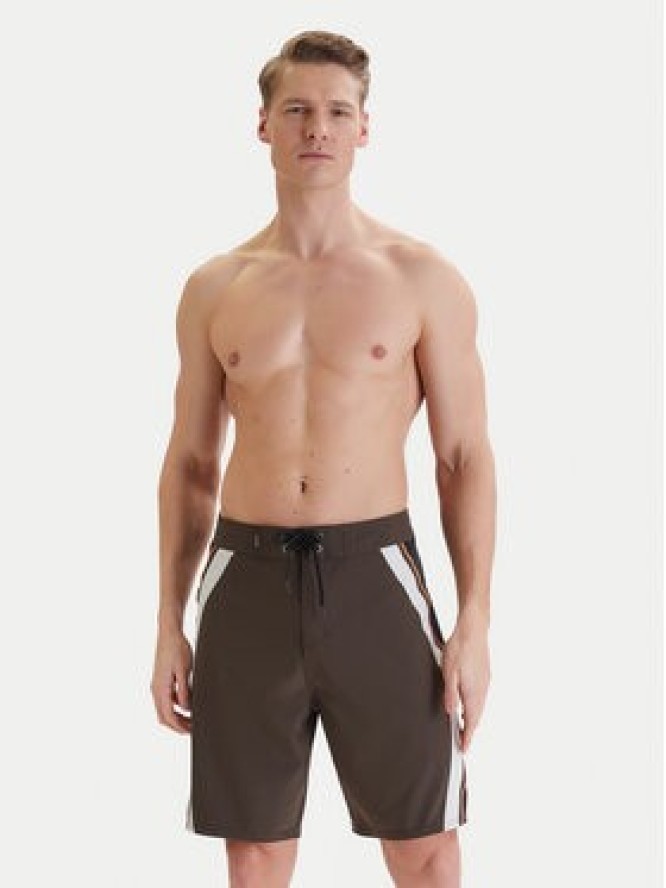 Quiksilver Szorty kąpielowe Mercury Panel 20" EQYBS04896 Brązowy Regular Fit