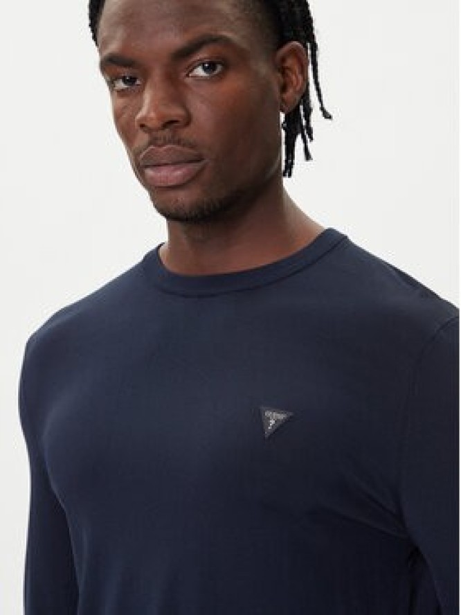 Guess Sweter M4YR29 Z3DM0 Granatowy Regular Fit