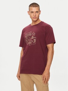 DC Shoes T-Shirt Rebuild Hss ADYZT05337 Bordowy Regular Fit
