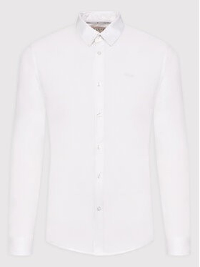 Guess Koszula Sunset M1YH20 W7ZK1 Biały Slim Fit