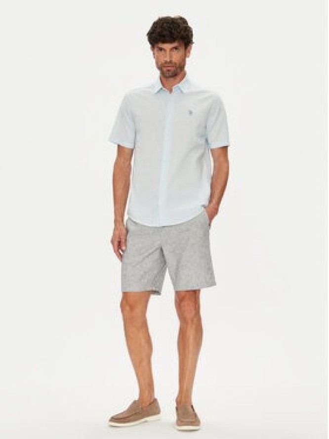 U.S. Polo Assn. Koszula MUP3254 Błękitny Regular Fit