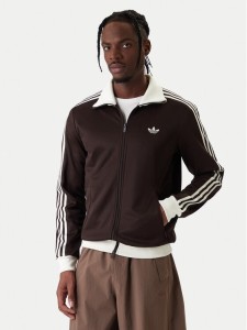 adidas Bluza adicolor Classic KE1665 Brązowy Slim Fit