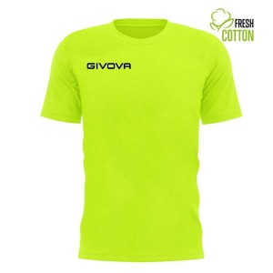 Bawełniana koszulka Givova Fresh Amarillo Fluo żółta 2XL