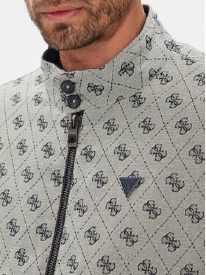 Guess Kurtka bomber M5YL04 WGUE0 Granatowy Regular Fit