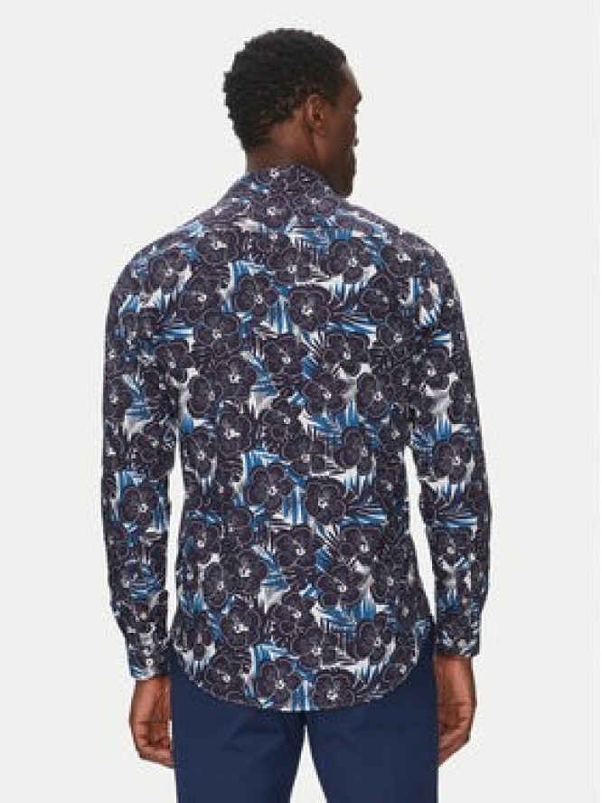 Hechter Paris Koszula 60267 151604 Granatowy Modern Fit