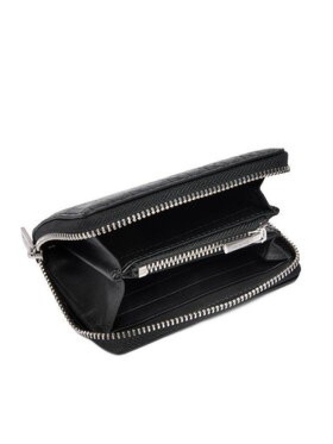 Calvin Klein Portfel Emblem Emboss Zip Coin Pouch LV04D1087G Czarny