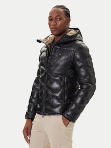 Blauer Kurtka skórzana 25WBLUL01314 007012 Czarny Regular Fit