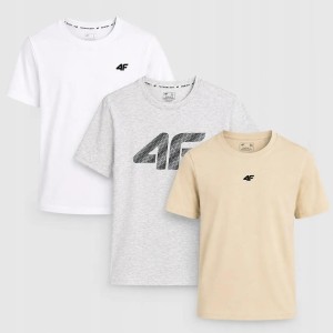 KOMPLET KOSZULEK T-SHIRT MĘSKI 4F ZESTAW 3PAK