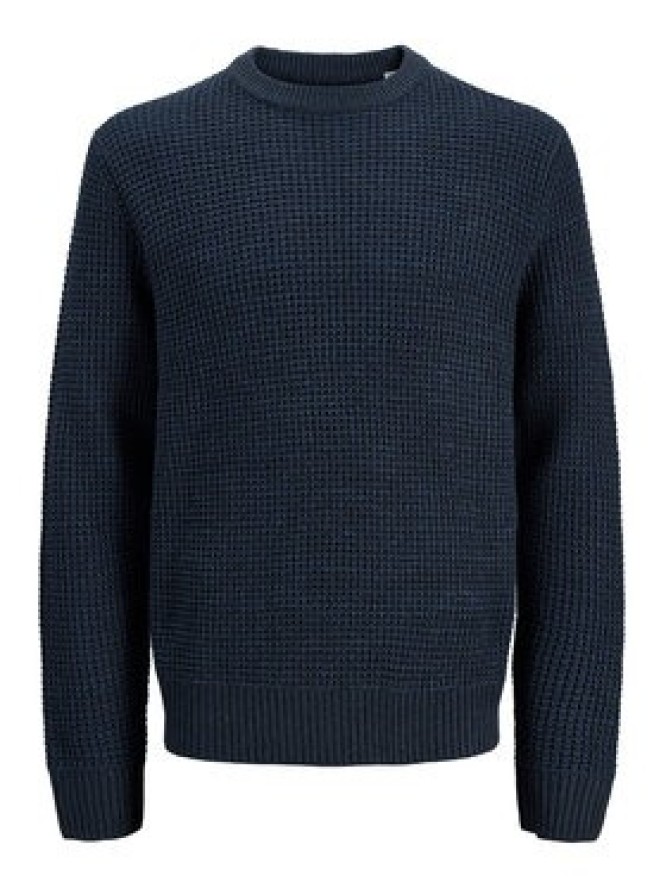 Jack & Jones Sweter Global 12287594 Granatowy Regular Fit