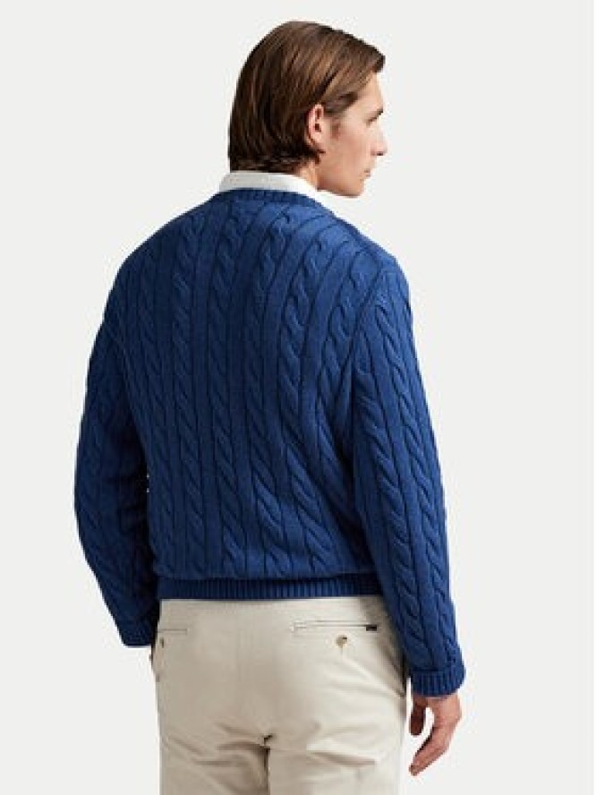 Polo Ralph Lauren Sweter 710775885532 Granatowy Regular Fit