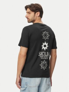 Jack & Jones T-Shirt Calm 12297701 Czarny Regular Fit