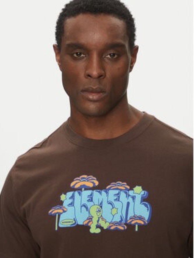Element T-Shirt ELYZT00512 Brązowy Relaxed Fit