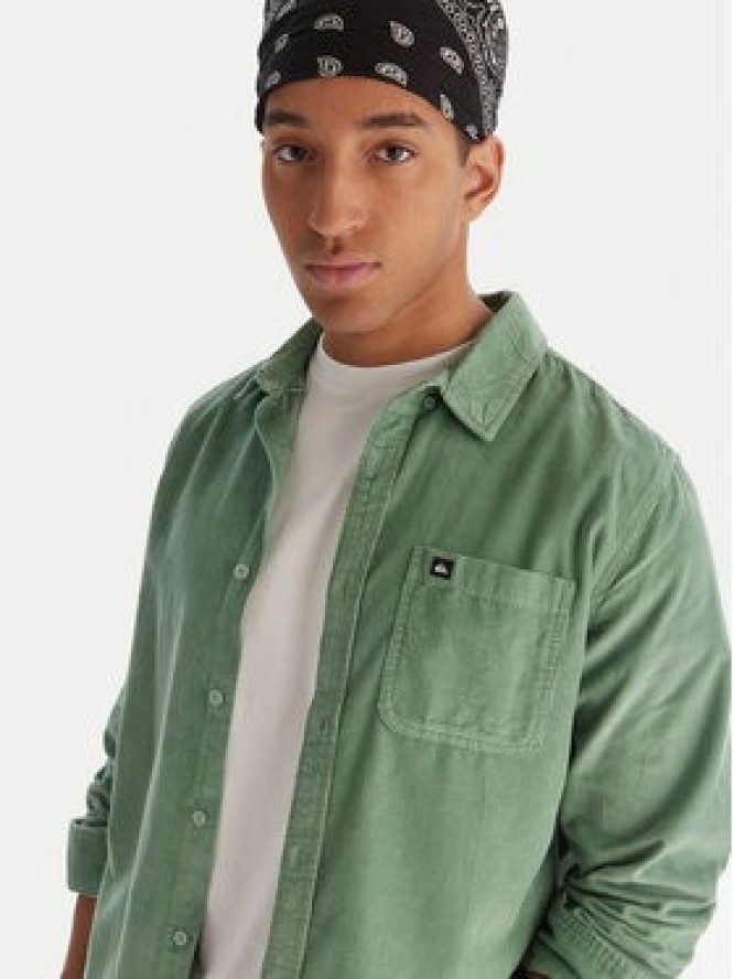 Quiksilver Koszula Smoke Trail EQYWT04652 Zielony Regular Fit