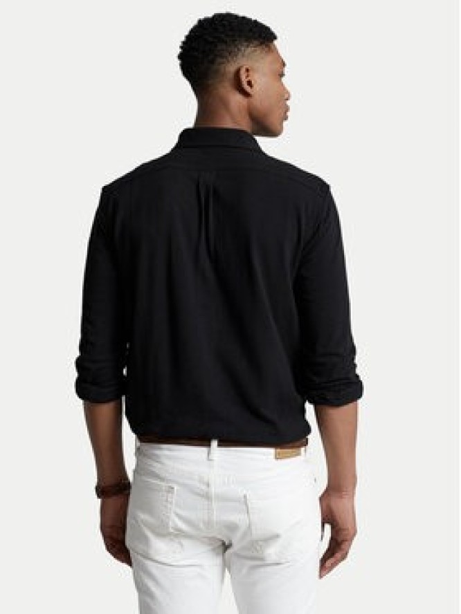 Polo Ralph Lauren Koszula Pique 710654408 Czarny Regular Fit