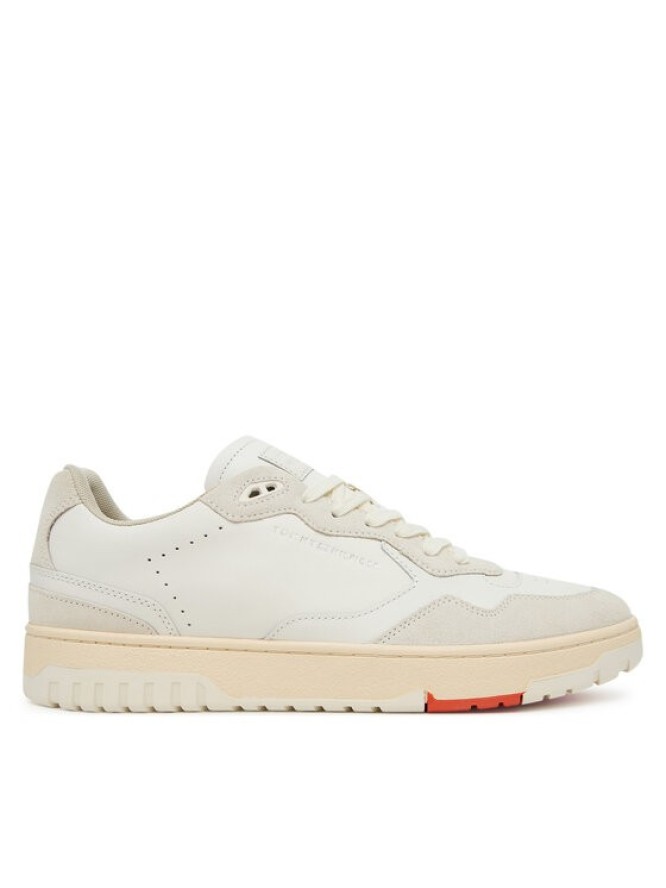 Tommy Hilfiger Sneakersy Th Basket Better Mix FM0FM05520 Écru