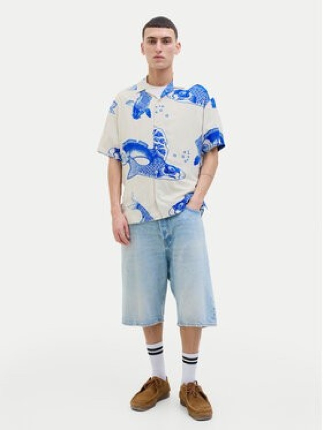 Jack & Jones Koszula Jeff 12268465 Niebieski Relaxed Fit