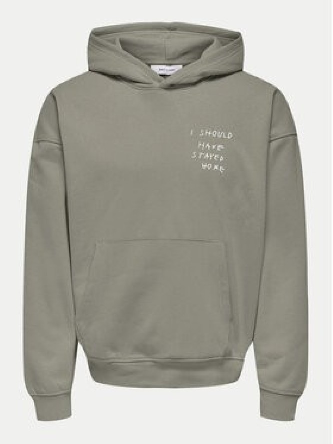 Only & Sons Bluza Aaron 22032544 Szary Oversize