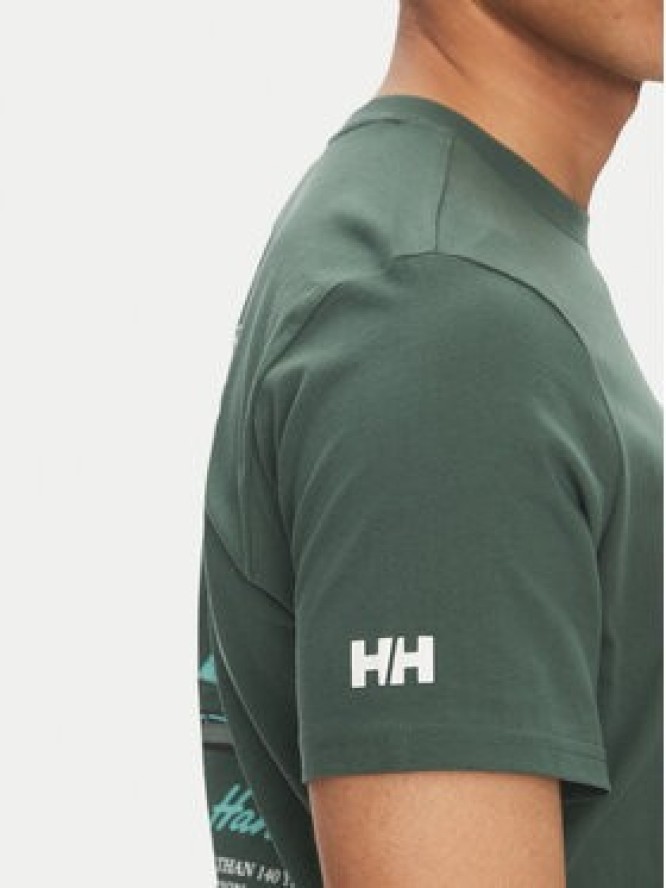 Helly Hansen T-Shirt Shoreline 54601 Zielony Regular Fit