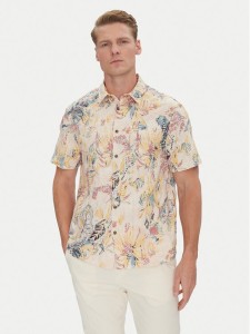 Guess Koszula M5GH42 WH800 Beżowy Regular Fit