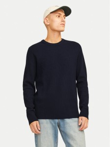 Jack & Jones Sweter Perfect 12257771 Granatowy Regular Fit