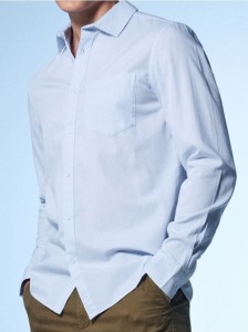 Bawełniana koszula - błękitny