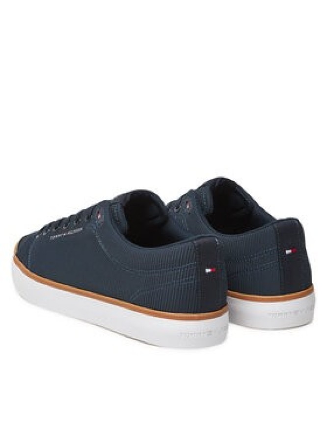 Tommy Hilfiger Sneakersy Th Hi Vulc Core Low Ii Mesh FM0FM05513 Granatowy